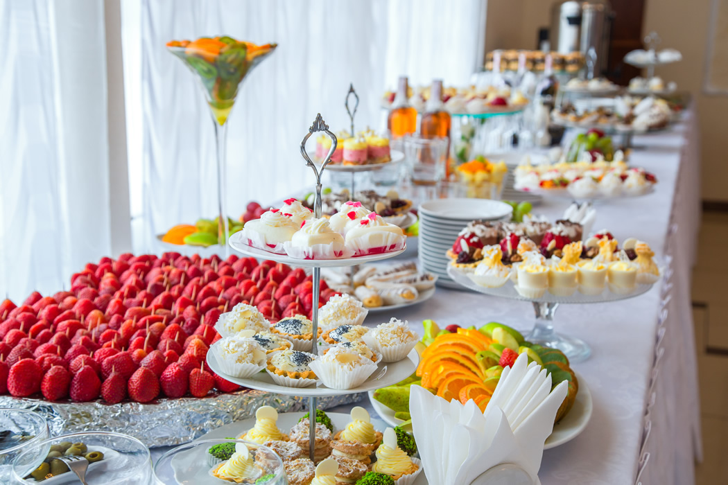 Desserts table buffet style by catering Walnut Creek