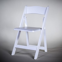Folding chair made of resin for Walnut Creek catering